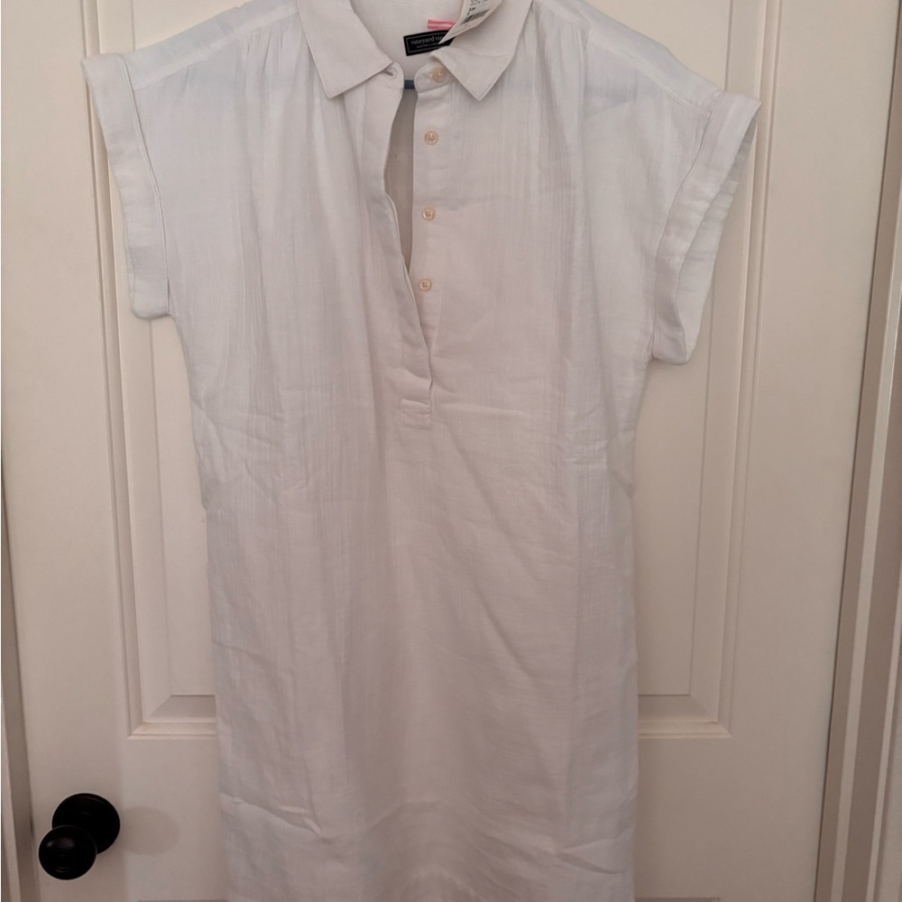 VINEYARD VINES NWT White Short Sleeve Shirtdress
